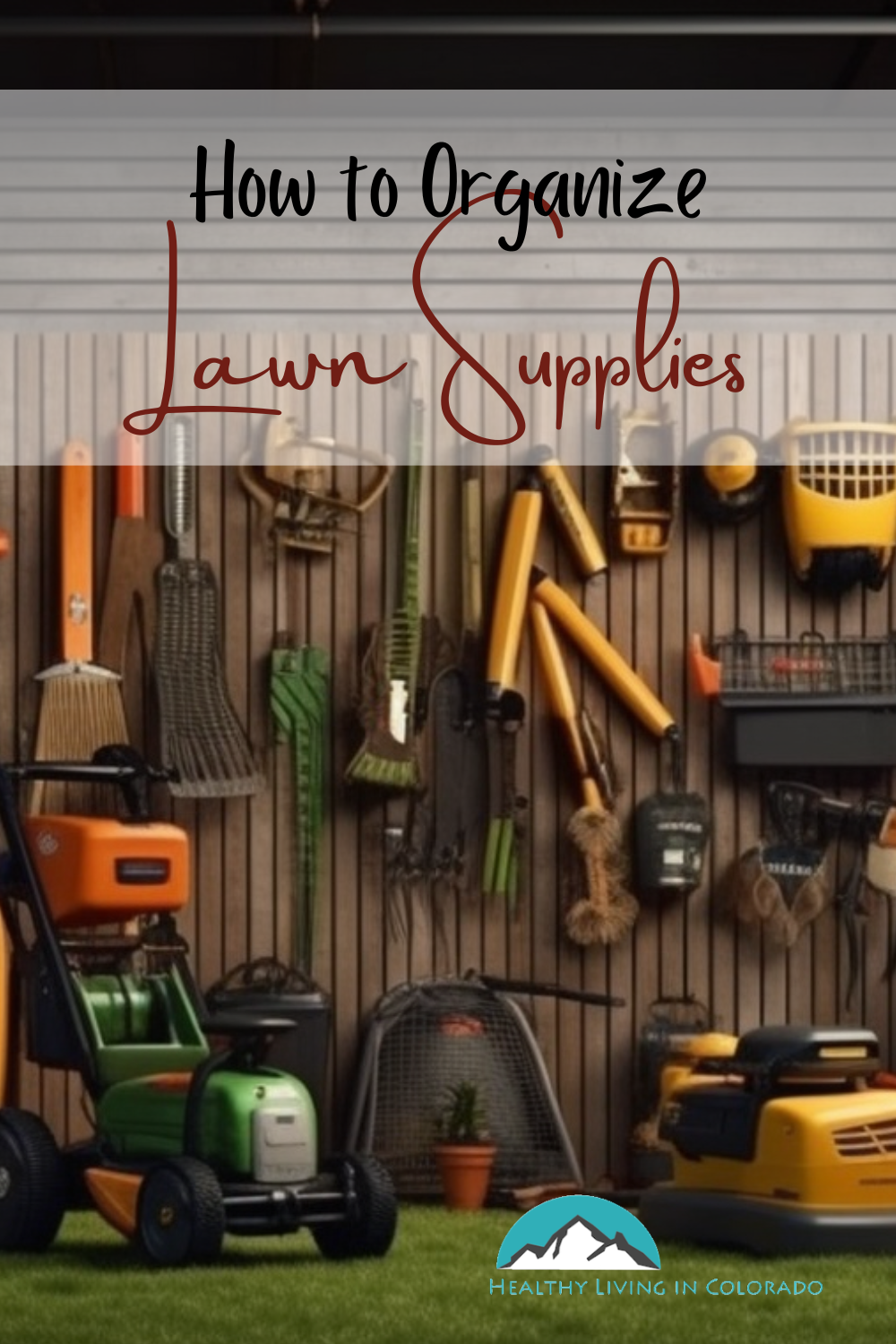 how to organize lawn supplies